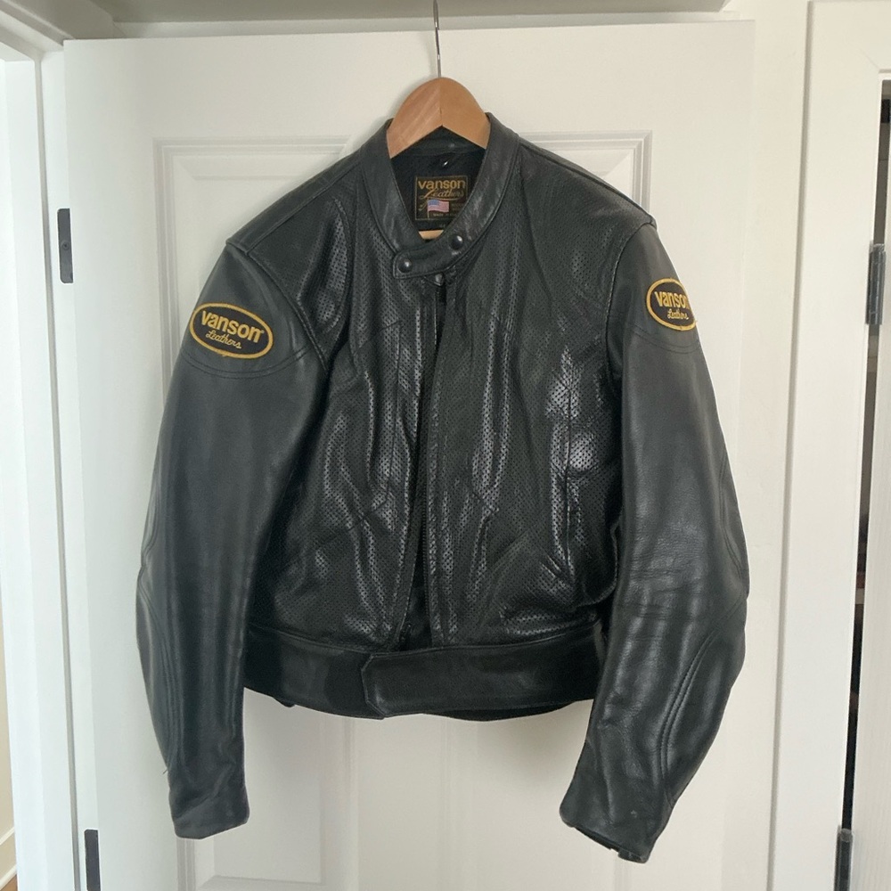Vanson perforated sport bike jacket